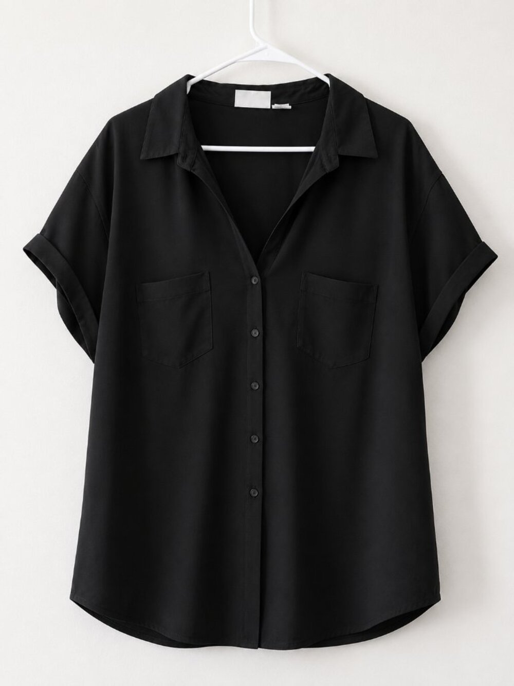 Joanna Plus Women’s Short-Sleeve Button-Up Shirt